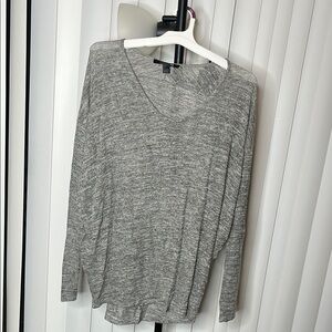 Gray Women's Flowy Top